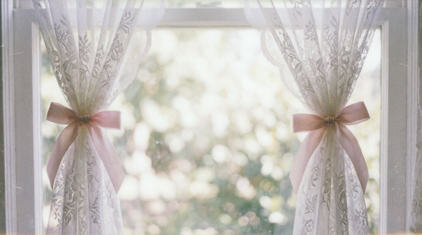 cute coquette curtains